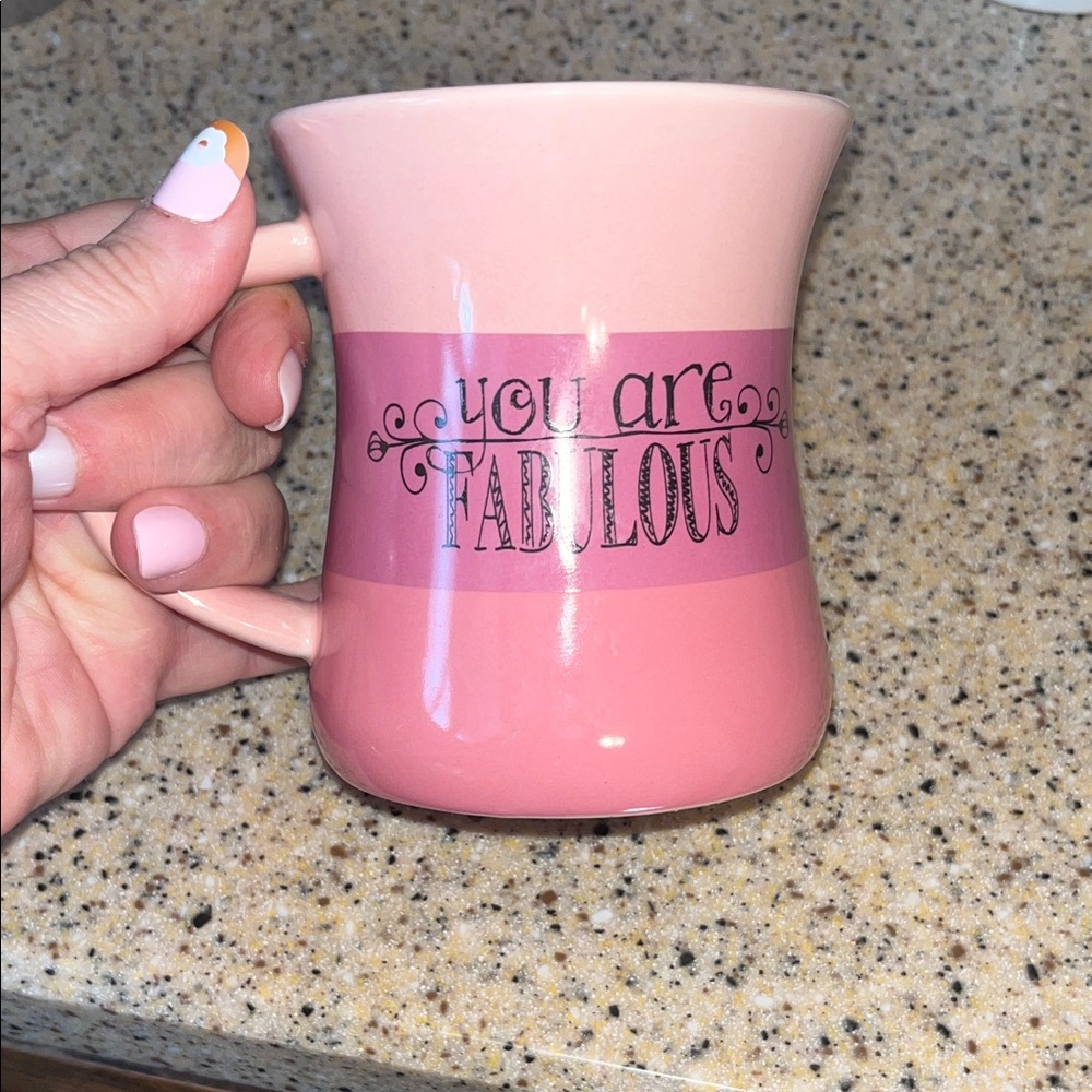 Anna Grace Pink 'You Are Fabulous' Coffee Tea Cup Mug